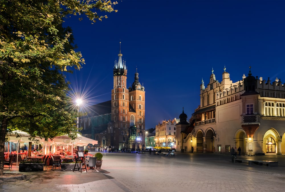 Rynek Glowny pladsen - Krakow i Polen