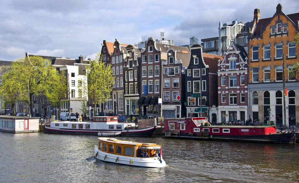 Husbåde - Amsterdam i Holland