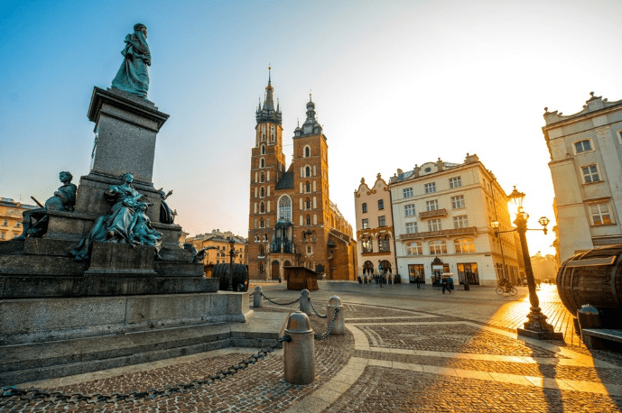 Krakow i Polen