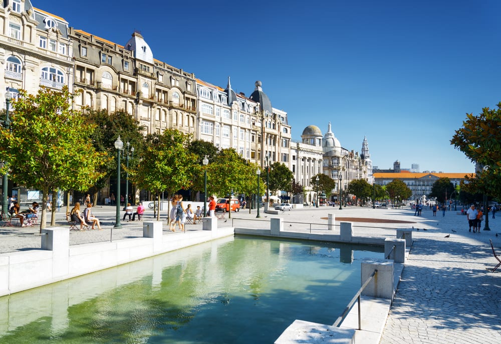 Avenida dos Aliados - Porto i Portugal