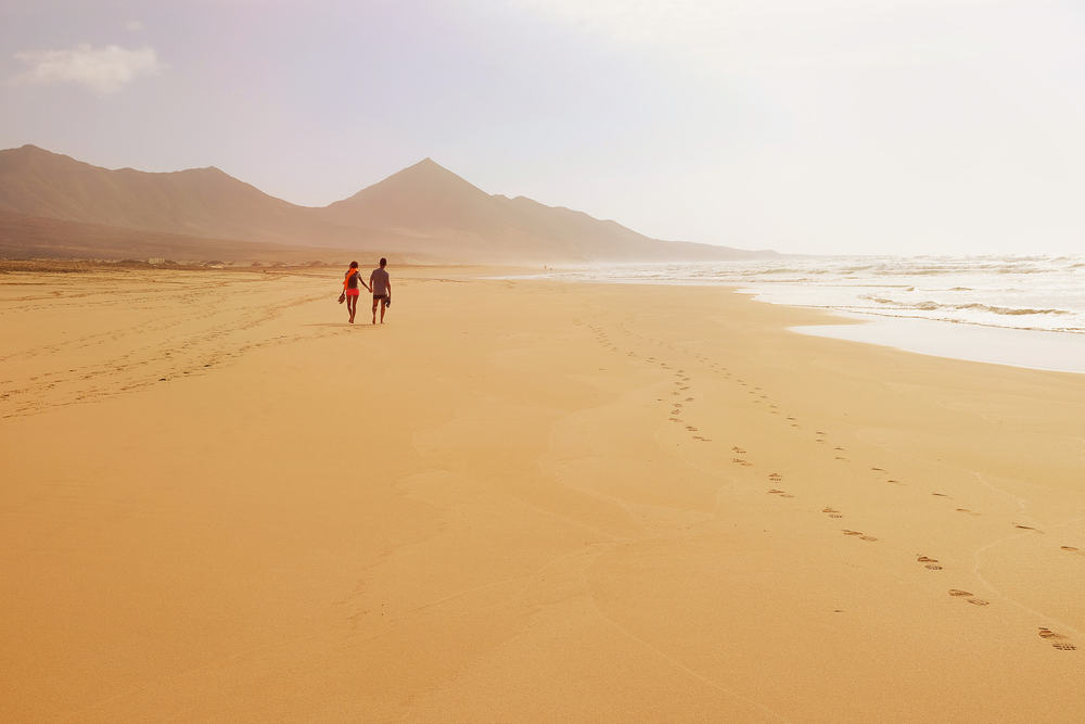 Cofete stranden - Fuerteventura i Spanen