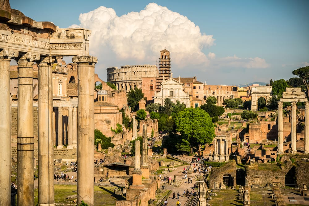 Det Romerske Forum - Rom i Italien