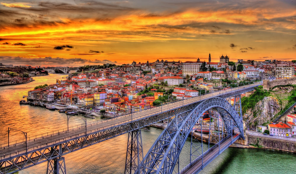 Dom Luis broen - Porto i Portugal