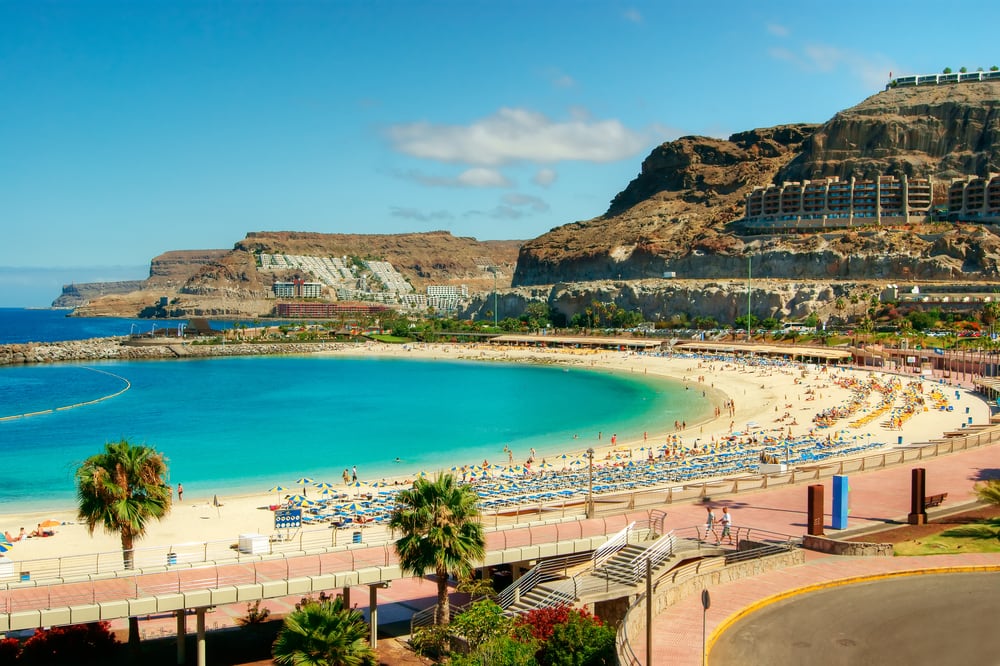 Amadores stranden - Gran Canaria i Spanien