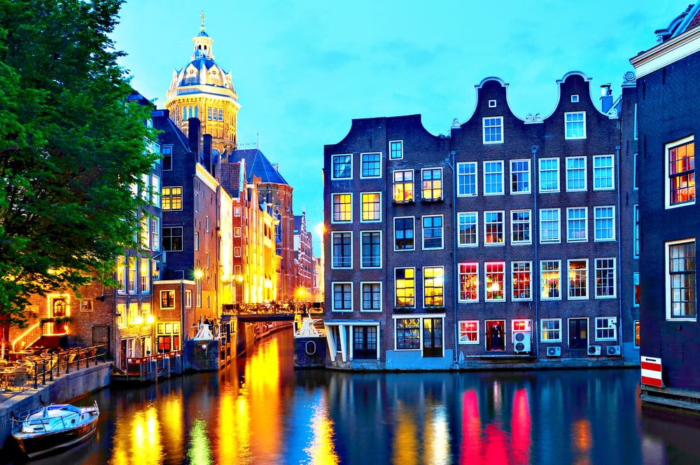 Amsterdam i Holland