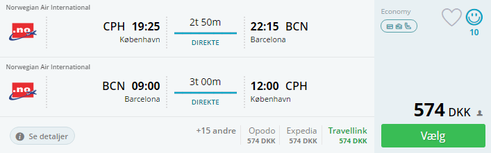 Flybilletter til Barcelona i Spanien