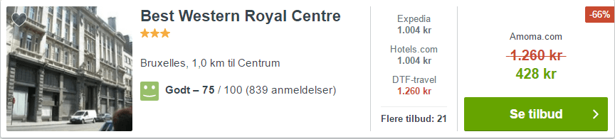 Best Western Royal Centre - Bruxelles i Belgien