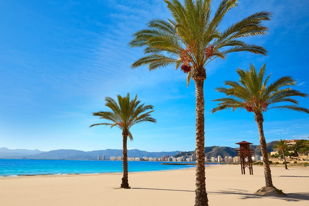 Cullera Playa los Olivos i Valencia - Spanien