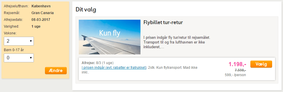 Flybilletter til Gran Canaria i Spanien