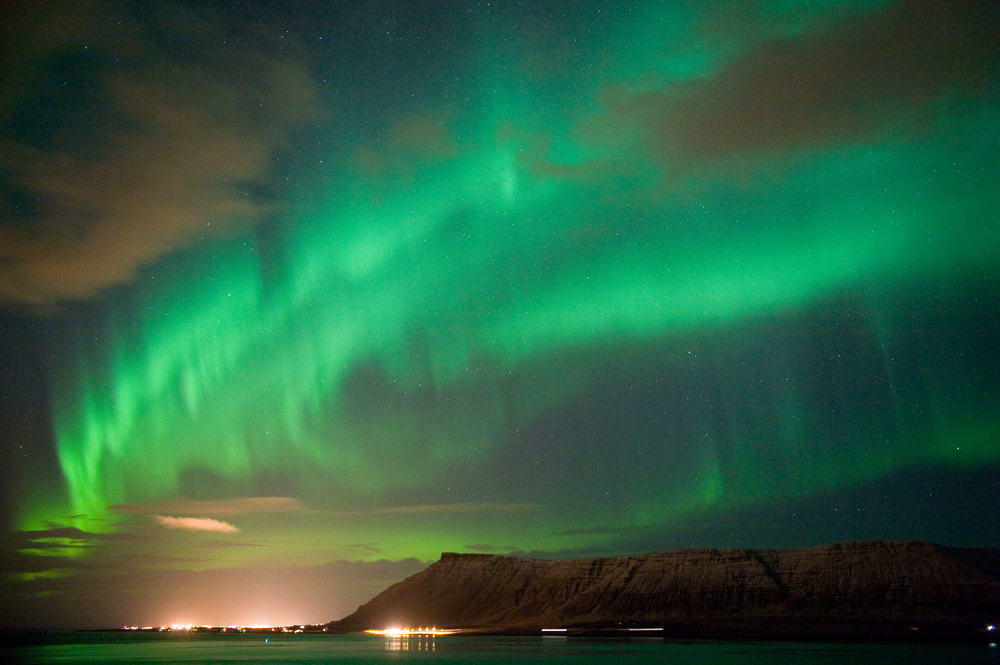 Nordlys på Island