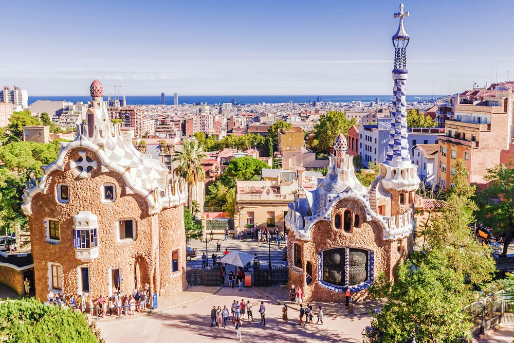 Park Guell - Barcelona i Spanien