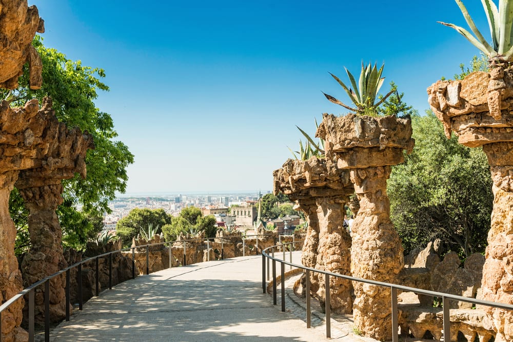 Park Guell - Barcelona i Spanien