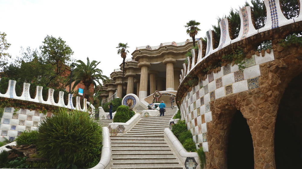 Park Guell - Barcelona i Spanien