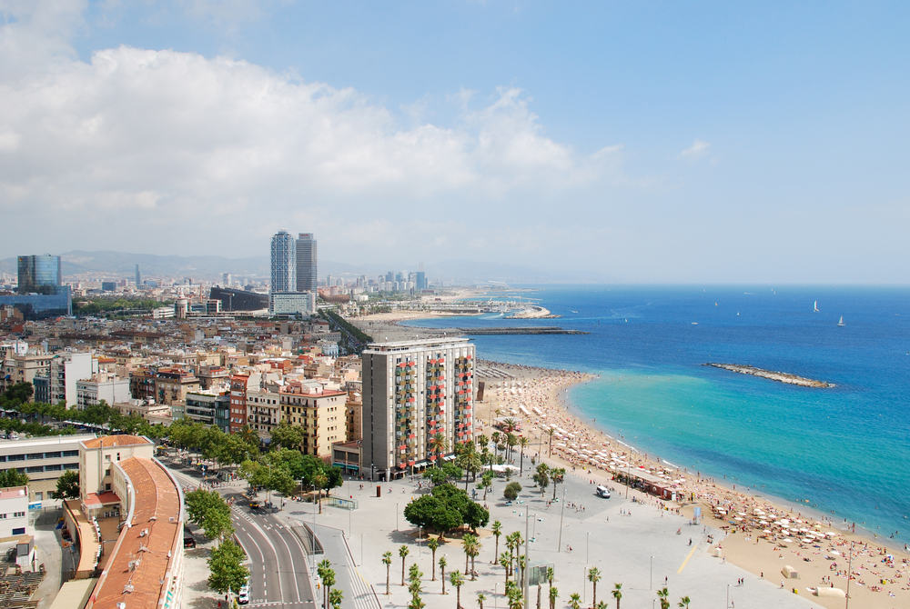 Strand - Barcelona i Spanien