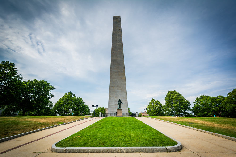The Bunker Hill Monument - Boston i Massachusetts - USA