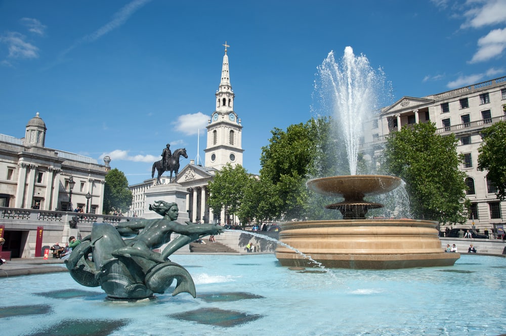 Trafalgar Square - London i England