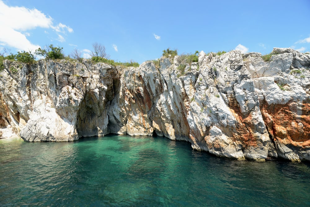Grotte ved Rabac i Kroatien