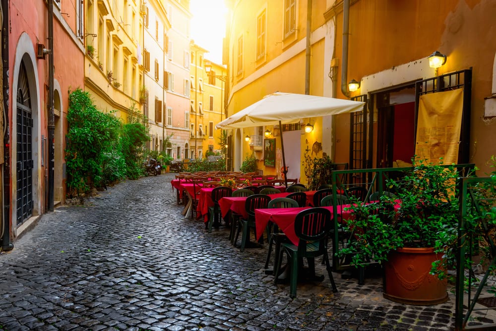 Hyggelig café - Rom i Italien