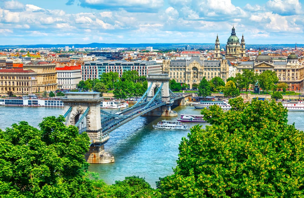 Kædebroen - Budapest i Ungarn