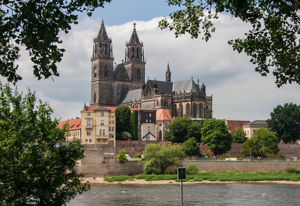 Katedralen i Magdeburg i Tyskland