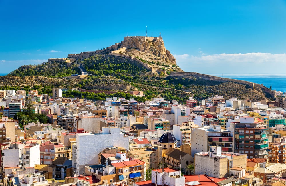 Santa Barbare slottet - Alicante i Spanien