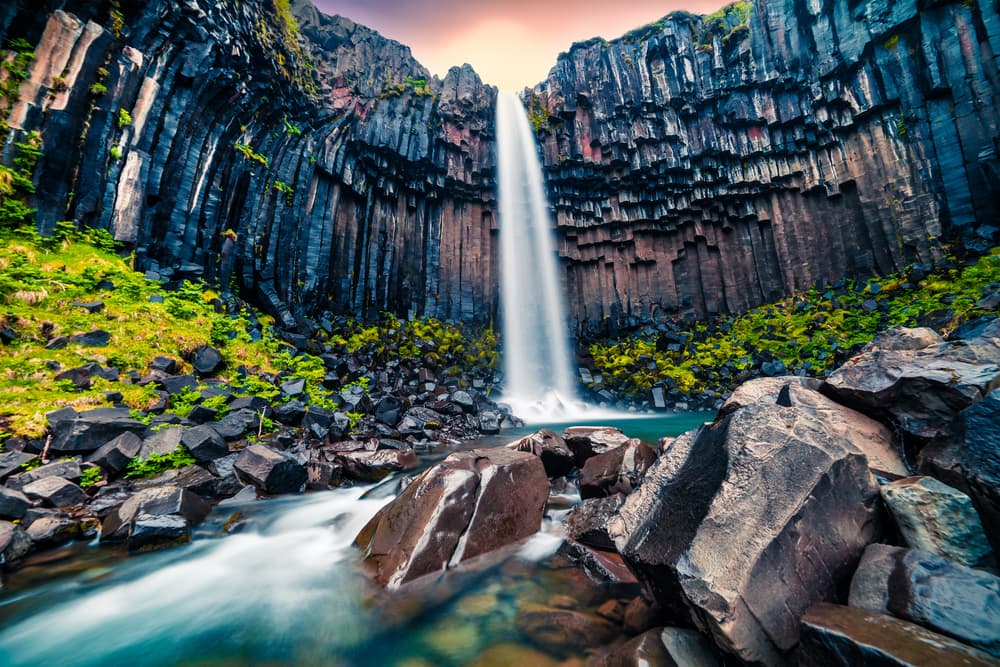 Svartifoss vandfaldet - Island