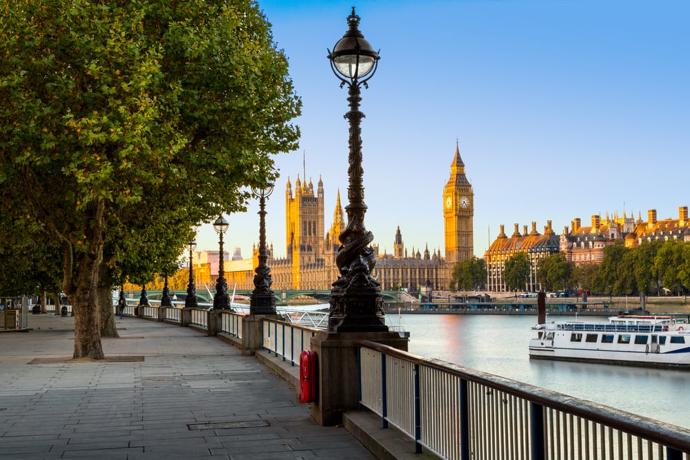 Themsen - London i England