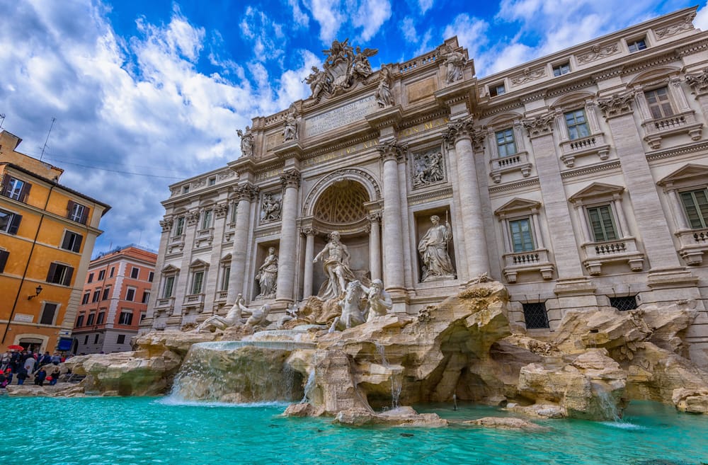 Trevi fontænen - Rom i Italien