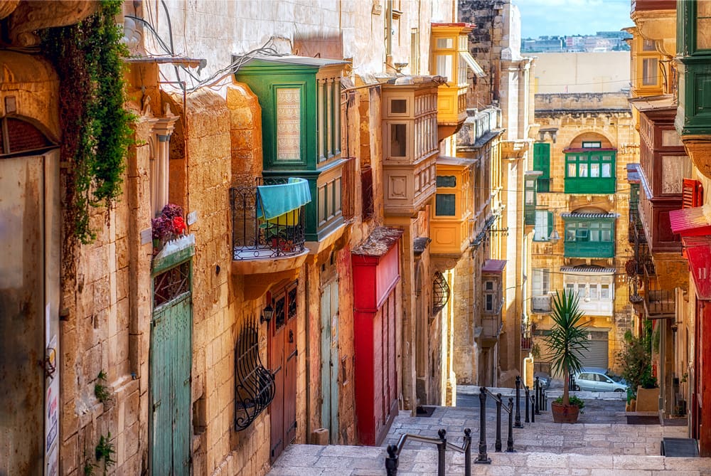 Valletta - Malta i Spanien