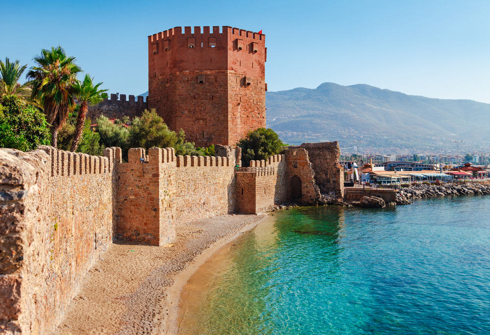 Kizil Kule tårnet i Alanya - Tyrkiet