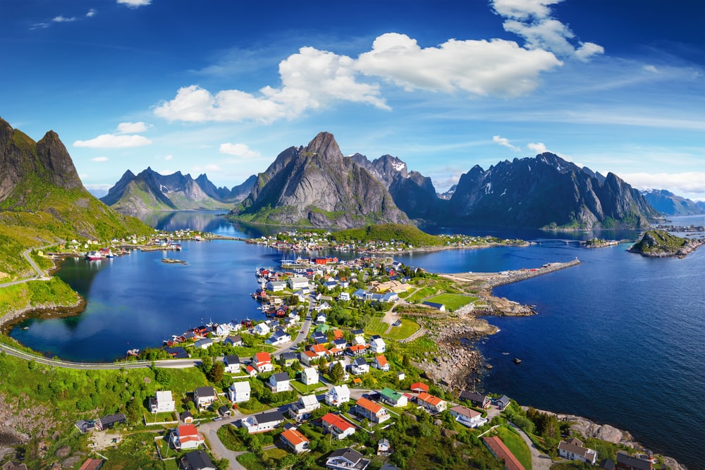 Lofoten i Norge