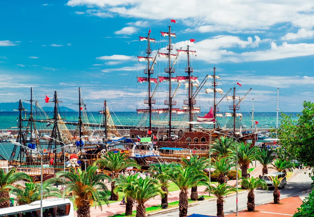 Lystbådehavnen i Alanya - Tyrkiet