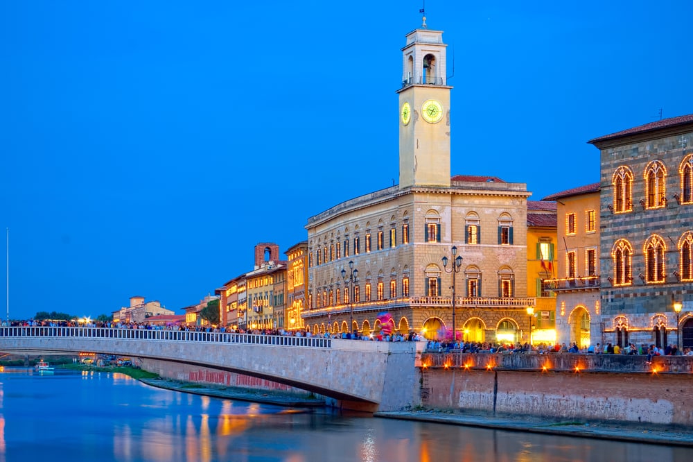 Ponte di Mezzo - Pisa i Italien
