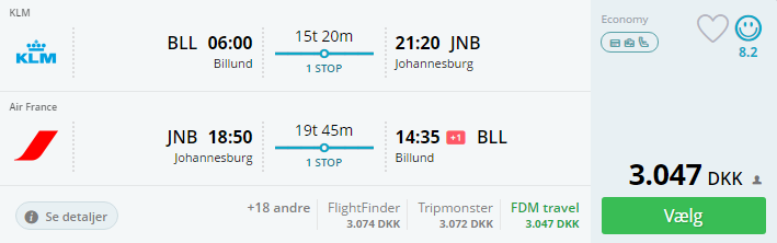Billige flybilletter til Sydafrika
