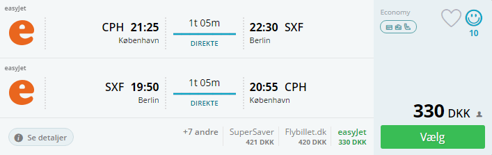 Billige flybilletter til Berlin i Tyskland