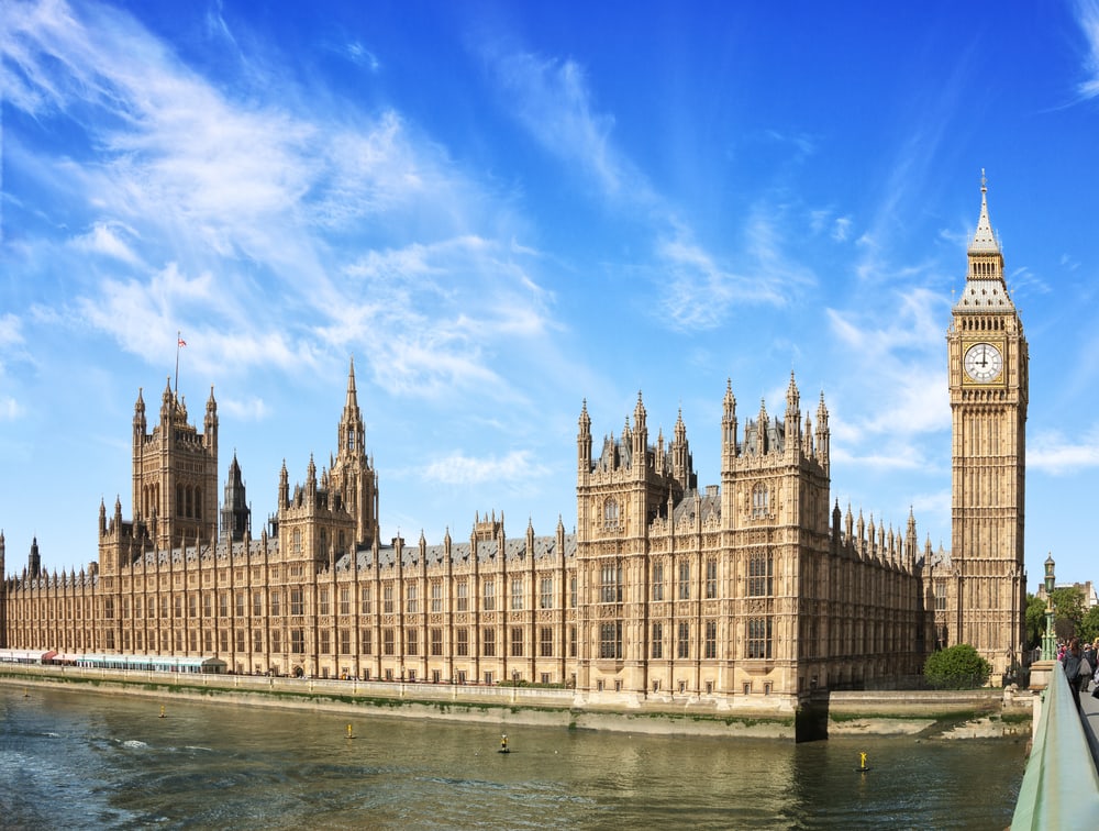 Palace of Westminster - London i England