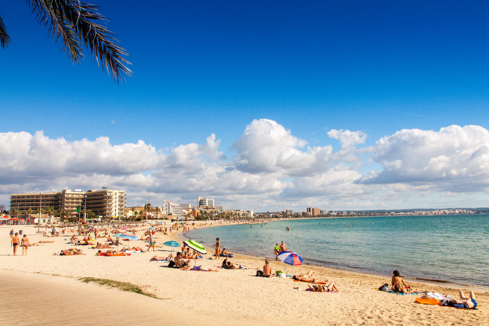 Platja de Palma stranden - Mallorca i Spanien
