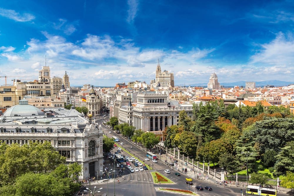 Plaza de Cibeles - Madrid i Spanien