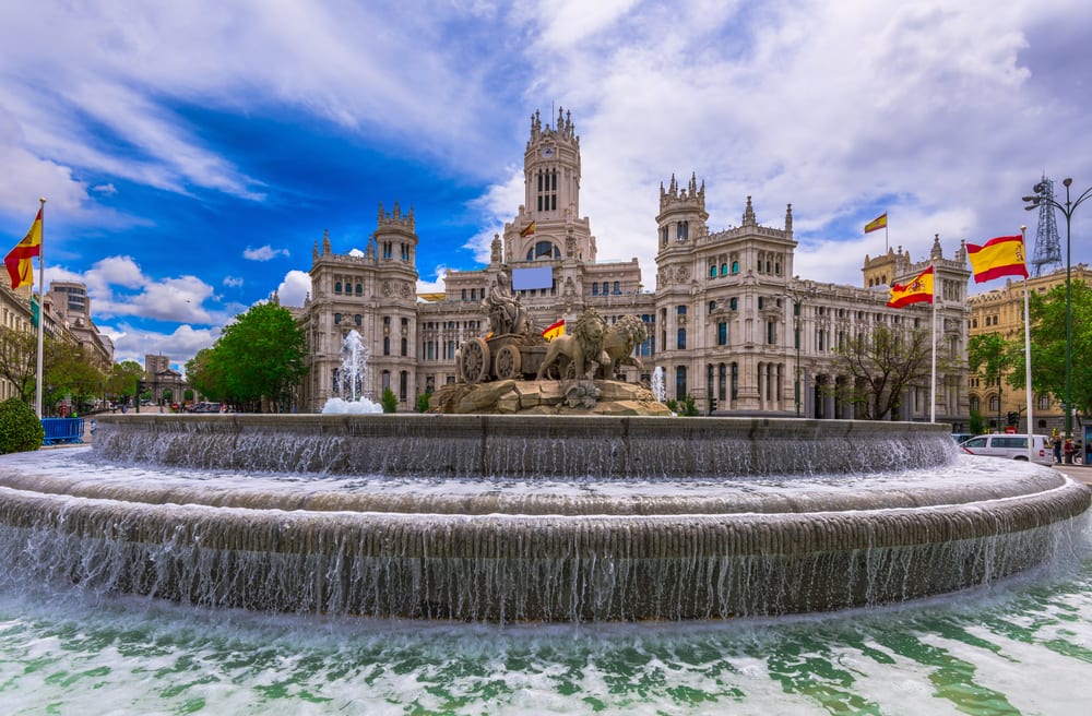 Plaza de la Cibeles - Madrid i Spanien