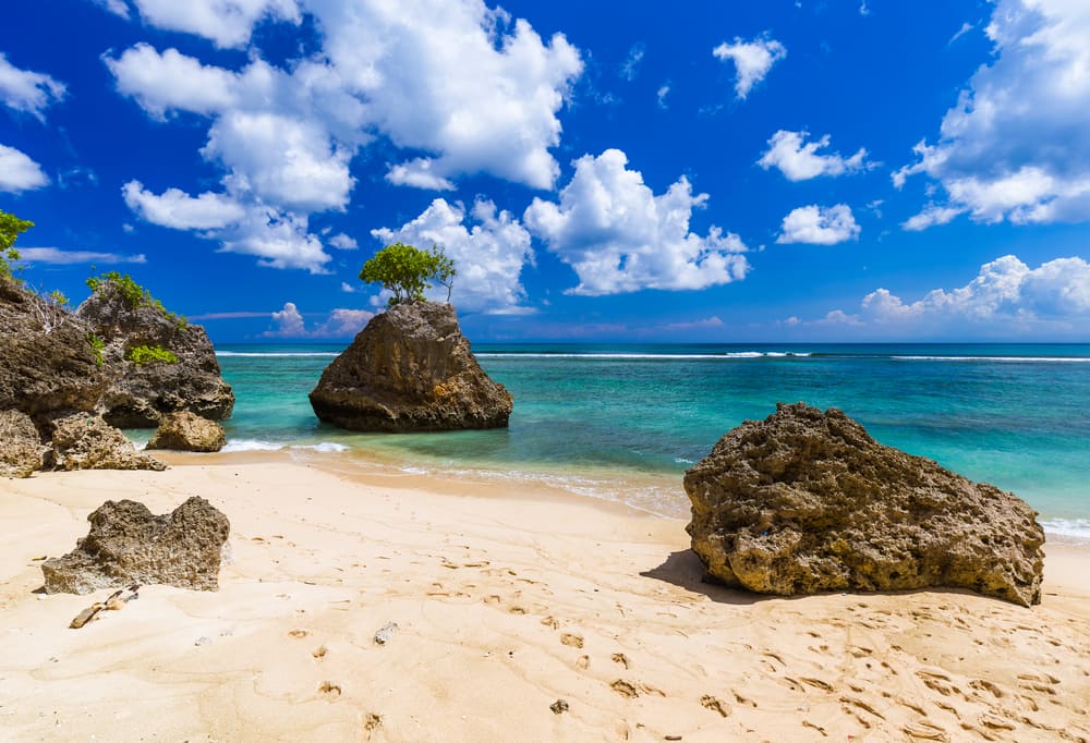 Bingin stranden - Bali i Indonesien