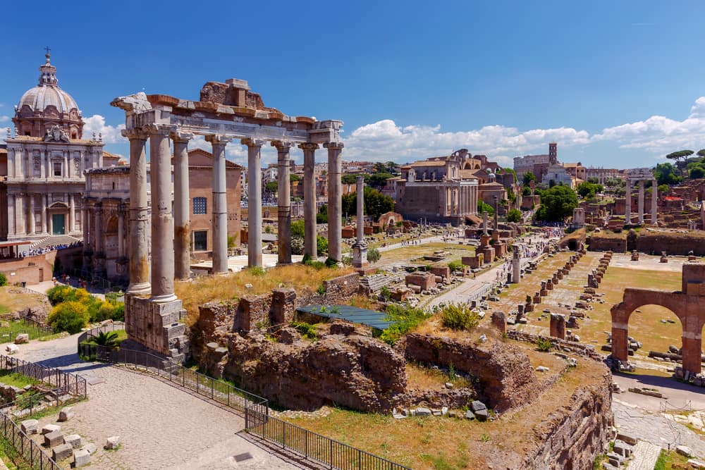 Det Romerske Forum - Rom i Italien