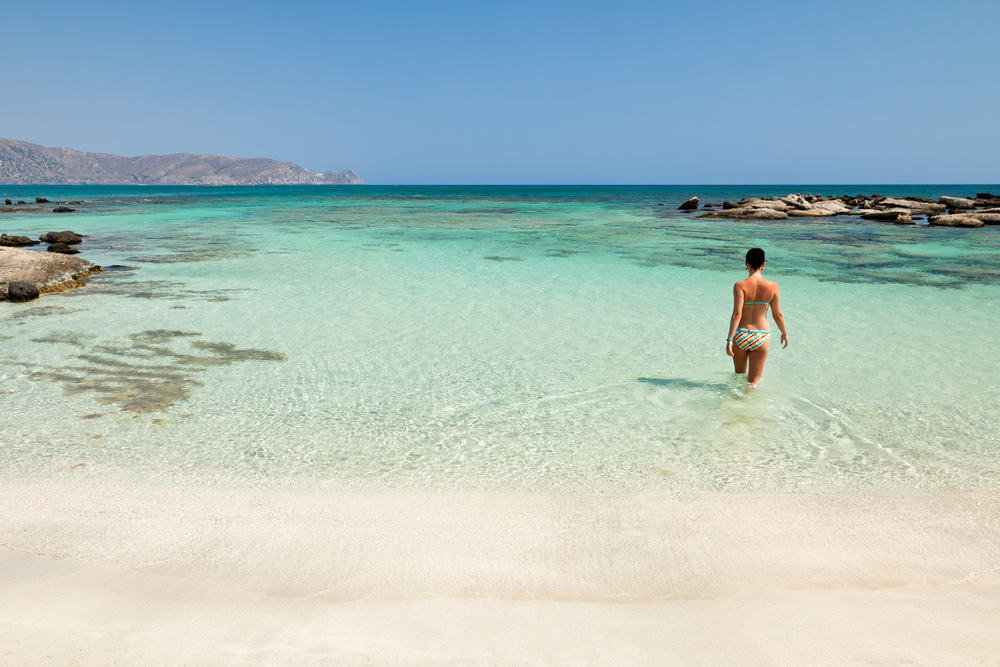 Elafonisi stranden - Kreta i Grækenland