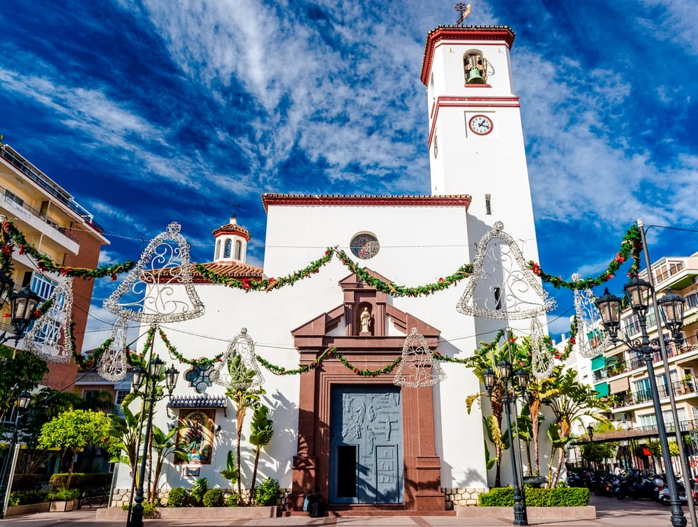 Kirke i Fuengirola - Costa del Sol i Spanien