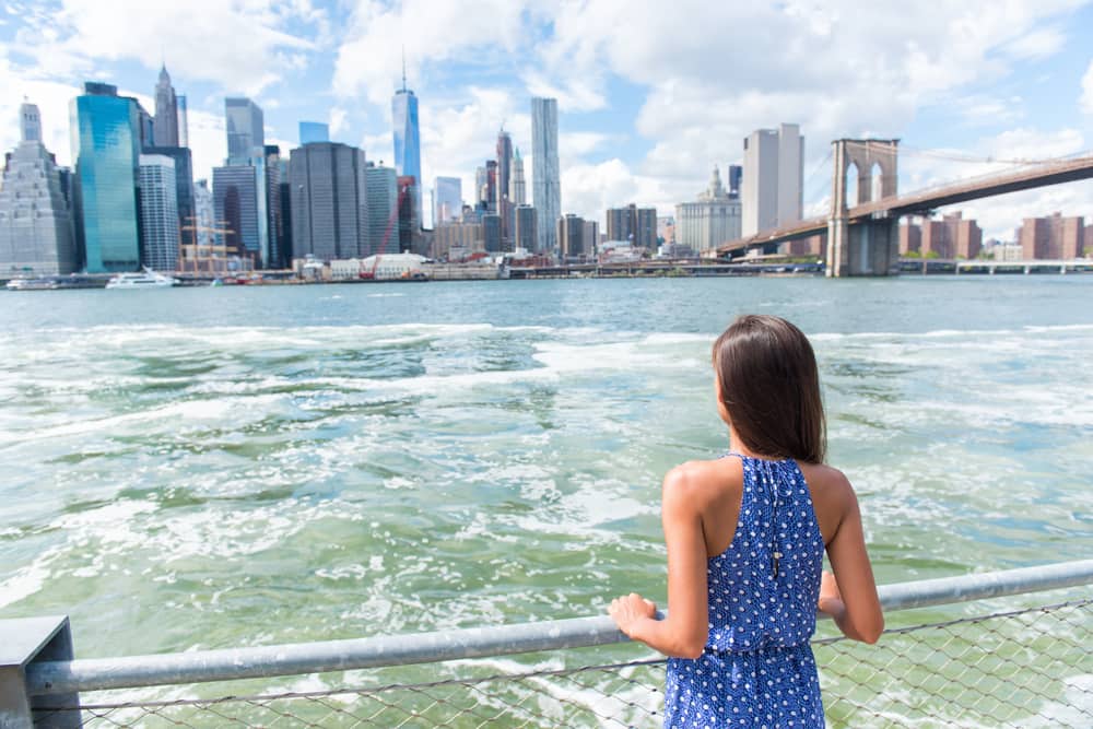 Manhattan skyline - New York i USA