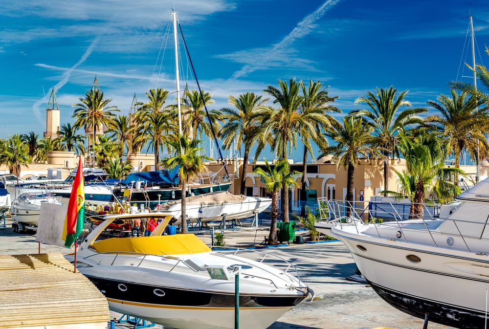 Marinaen i Fuengirola - Costa del Sol i Spanien