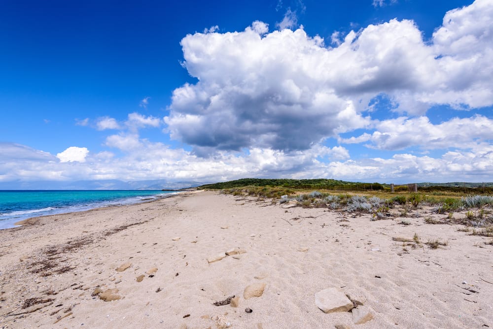 Strand nær Acharavi på Korfu