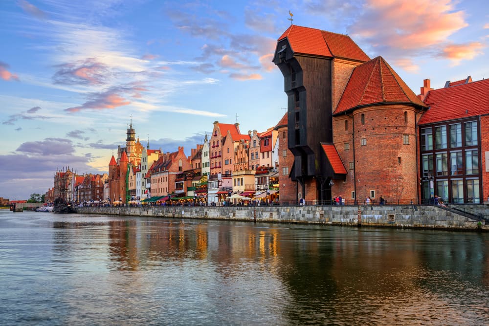 Zuraw kranen - Gdansk i Polen