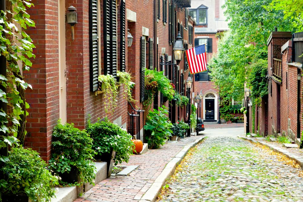 Acorn Street - Boston i USA
