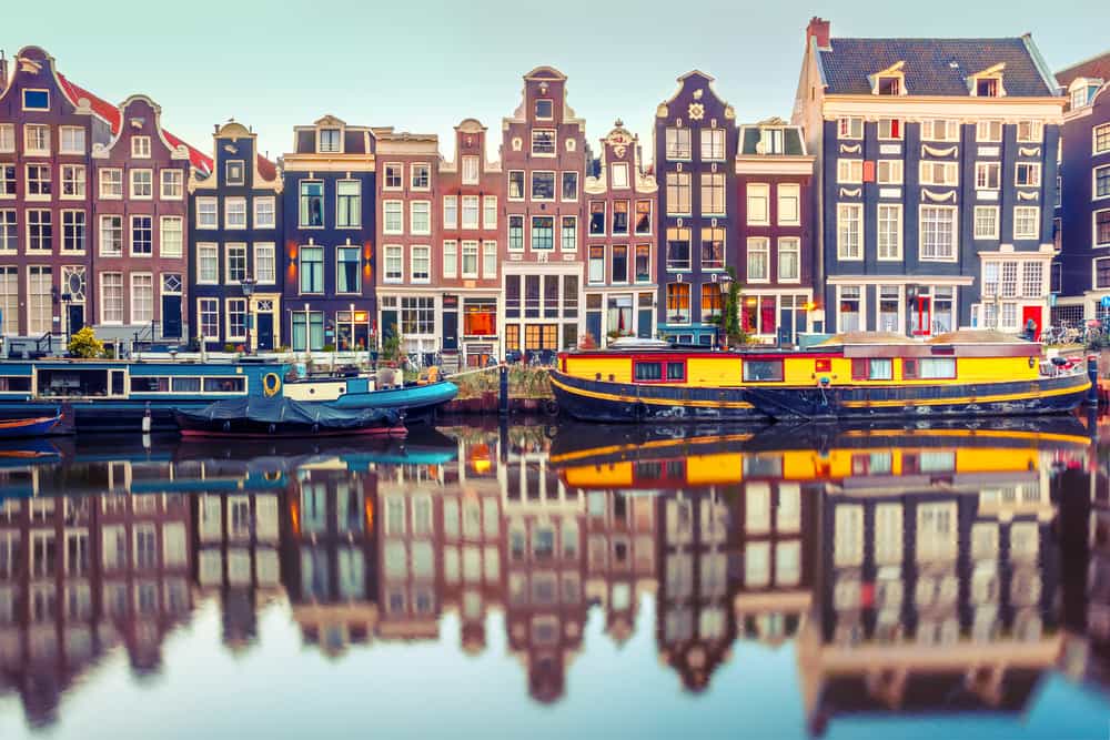 Amsterdam i Holland