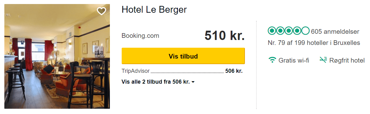 Hotel Le Berger - Bruxelles i Belgien